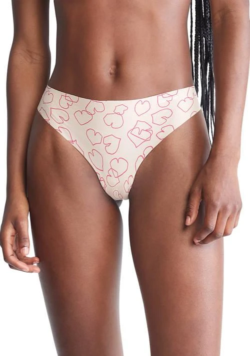商品Calvin Klein|Klein Invisible Print Thong,价格¥57,第1张图片详细描述