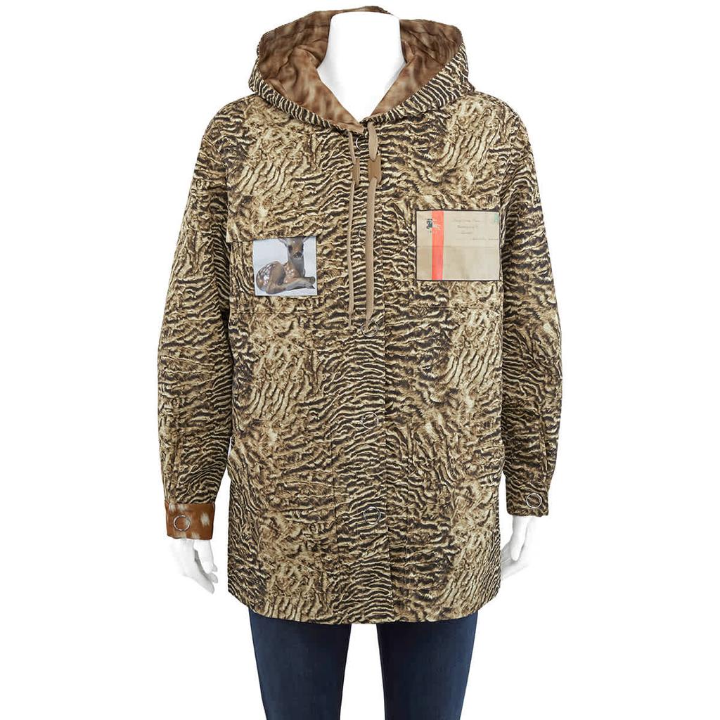 Burberry Ladies Tiger Print Hooded Jacket, Brand Size 8 (US Size 6)商品第1张图片规格展示