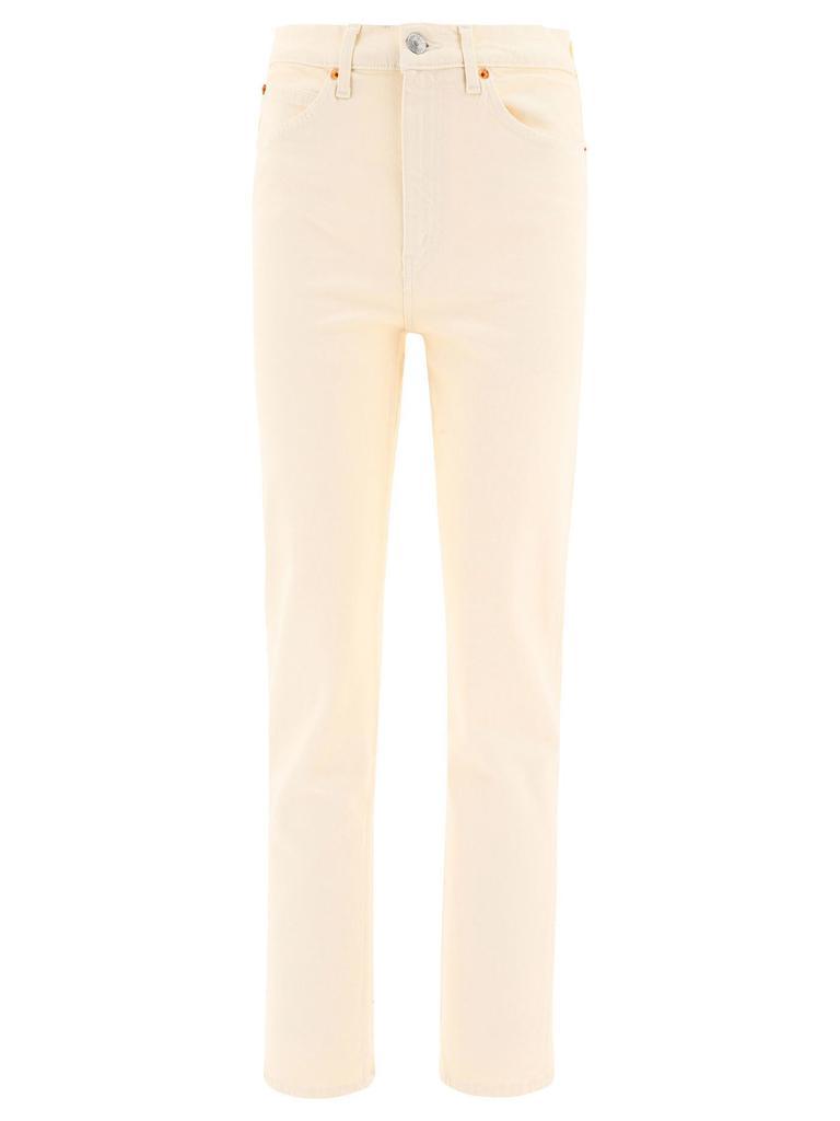 商品Re/Done|Re/Done Womens White Pants,价格¥2713,第1张图片