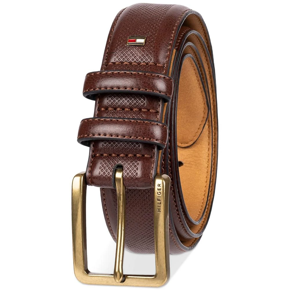 商品Tommy Hilfiger|Men's Double-Loop Feather-Edge Belt,价格¥386,第2张图片详细描述