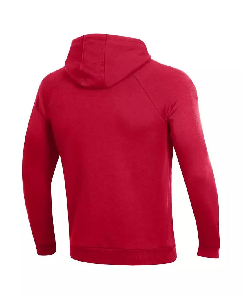 商品Under Armour|Men's Red Maryland Terrapins Primary School Logo All Day Raglan Pullover Hoodie,价格¥416,第3张图片详细描述