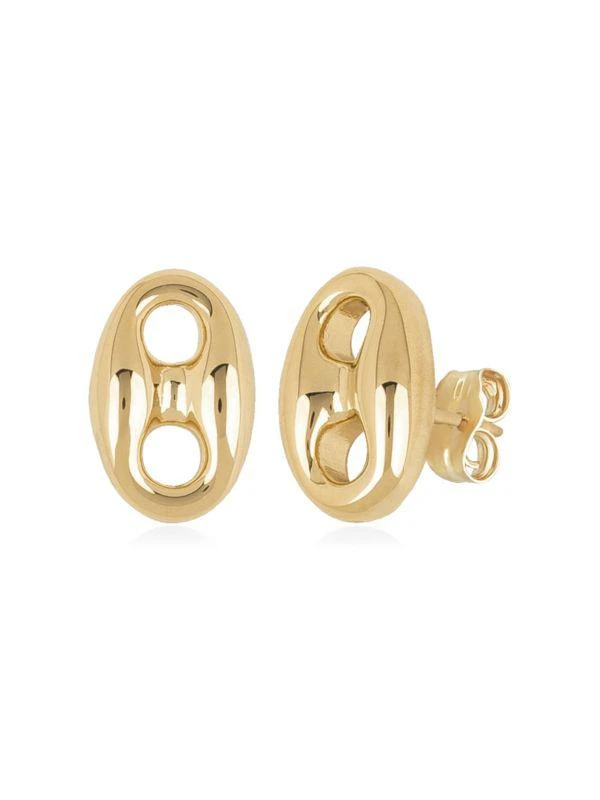 商品Saks Fifth Avenue|14K Yellow Gold Mariner Link Stud Earrings,价格¥1197,第1张图片