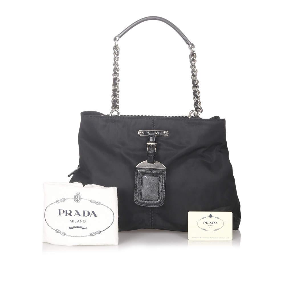 Prada Black Tessuto Chain Shoulder Bag商品第8张图片规格展示