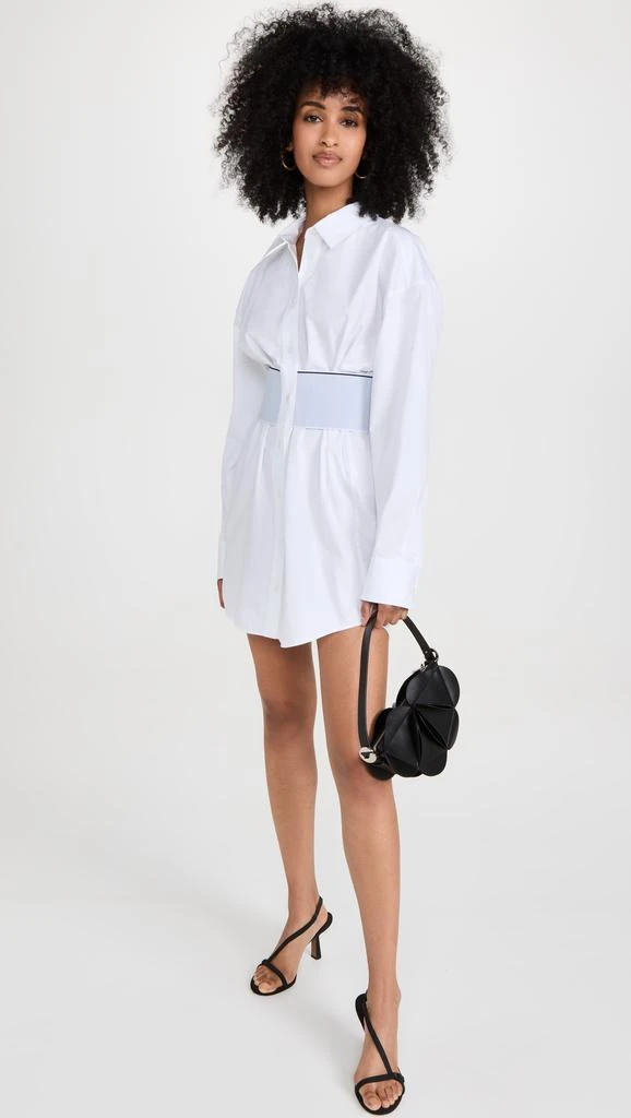 商品Alexander Wang|Alexander Wang 徽标弹性衬衫连衣裙,价格¥2568,第5张图片详细描述