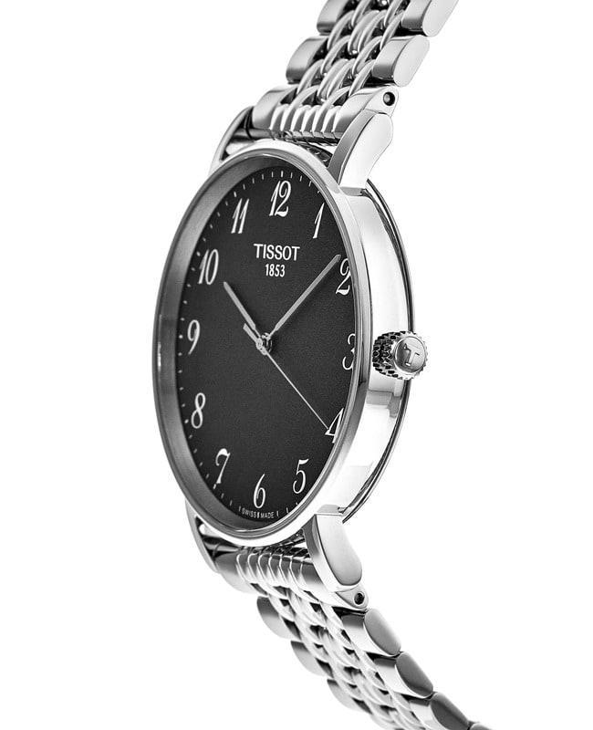 Tissot T-Classic Everytime Black Dial Stainless Steel Men's Watch T109.410.11.072.00商品第3张图片规格展示