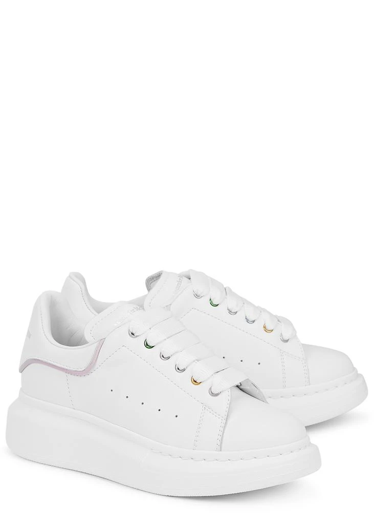 商品Alexander McQueen|KIDS Oversized white leather sneakers,价格¥1080,第3张图片详细描述