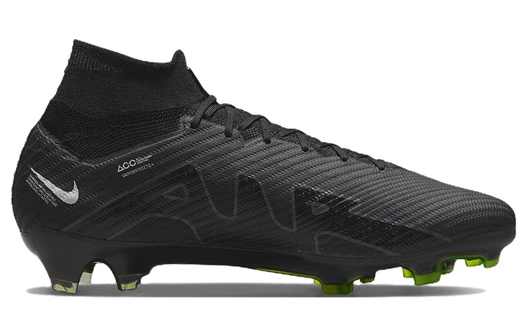 商品[国内直发] NIKE|Mercurial Superfly 9 刺客 15 Elite 圆头舒适 FG（胶质长钉） 天然草地 减震防滑耐磨 足球鞋 男款 黑绿,价格¥1813,第3张图片详细描述