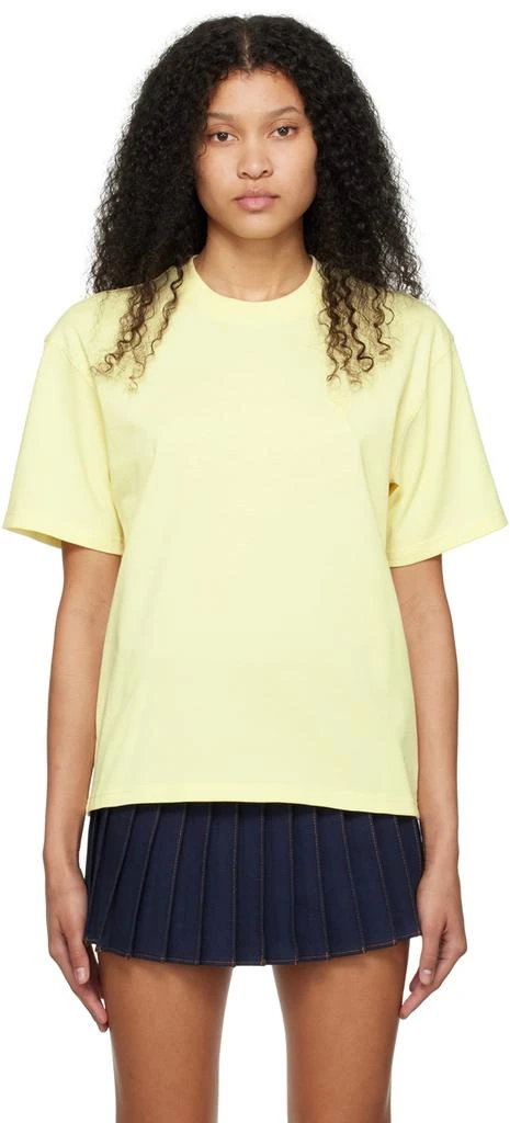 商品AMI|SSENSE Exclusive Yellow Ami de Cœur T-Shirt,价格¥1292,第1张图片