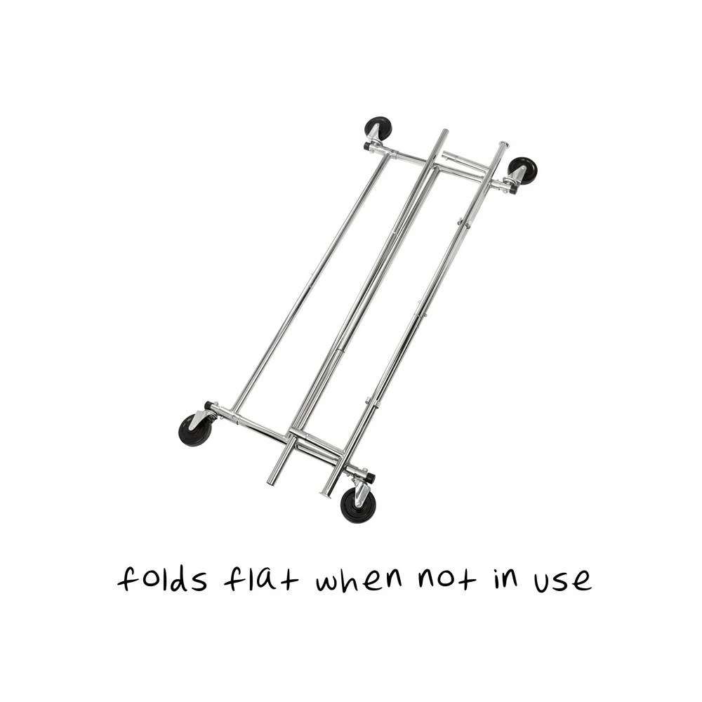 商品Honey Can Do|Expandable Chrome Garment Rack,价格¥1217,第4张图片详细描述