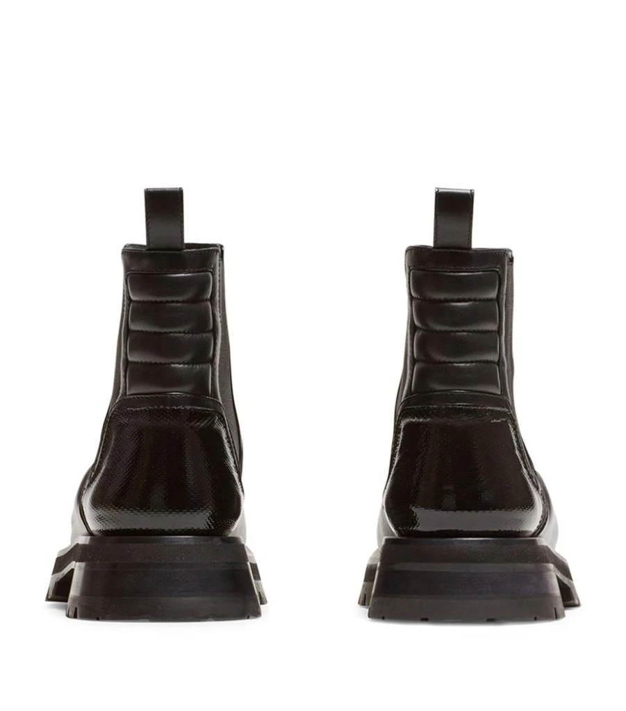 商品Balmain|Leather Quilted Ankle Boots,价格¥10321,第3张图片详细描述