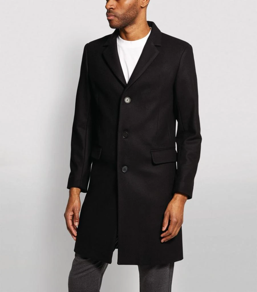 商品Sandro|Single-Breasted Coat,价格¥6468,第3张图片详细描述