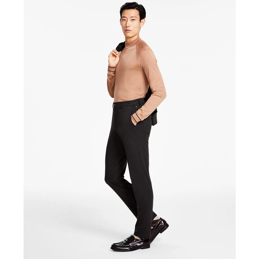 商品Calvin Klein|Men's Slim-Fit Stretch Solid Knit Suit Pants,价格¥252,第1张图片
