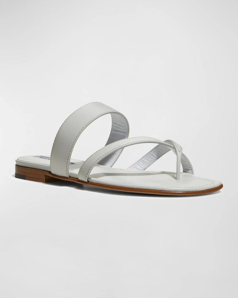 商品Manolo Blahnik|Susa Flat Leather Sandals,价格¥6105,第2张图片详细描述