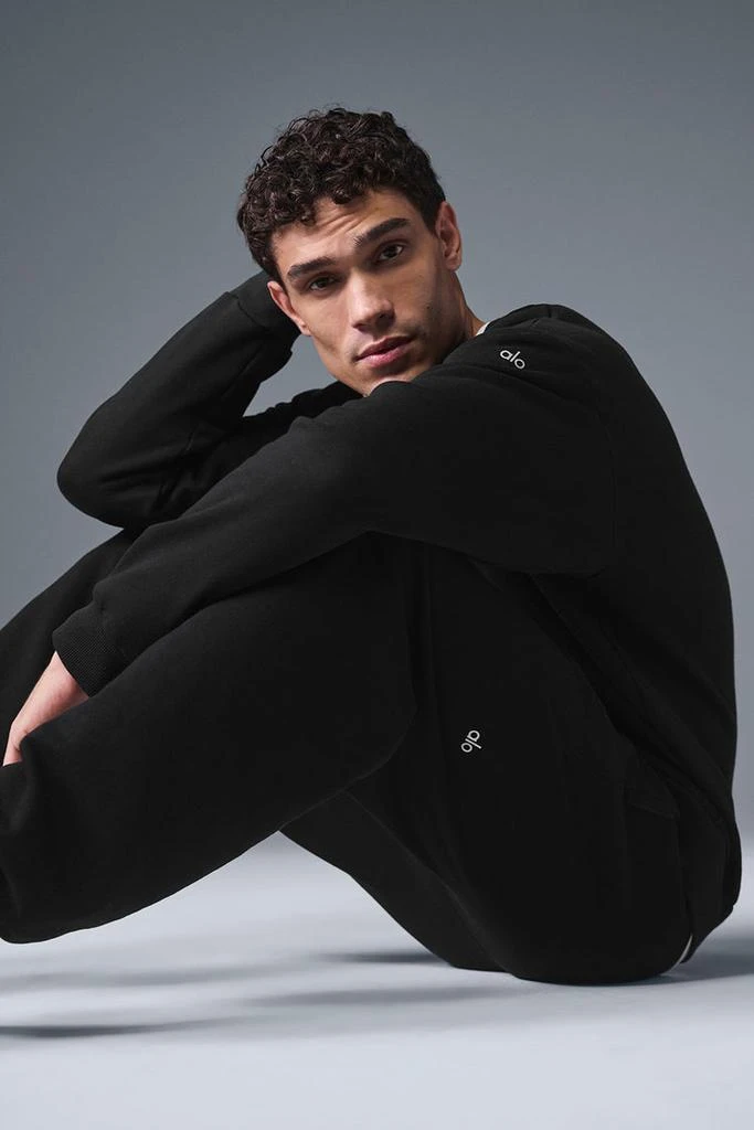 商品Alo|Chill Crew Neck Pullover - Black,价格¥763,第4张图片详细描述