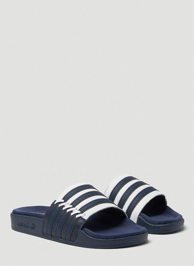 商品Adidas|Adilette Comfort Slides in Blue,价格¥303,第4张图片详细描述