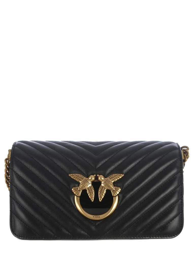 商品PINKO|Bag  love Click Baguette Chevron In Nappa Leather,价格¥1860,第3张图片详细描述