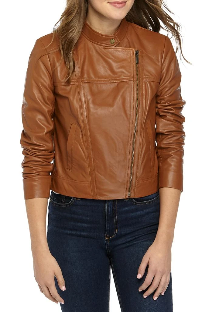 商品Michael Kors|Women's Leather Moto Jacket,价格¥736,第1张图片