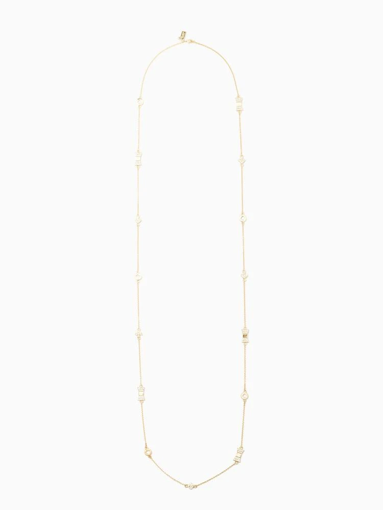 商品Kate Spade|bows and spades pave wrap necklace,价格¥274,第4张图片详细描述