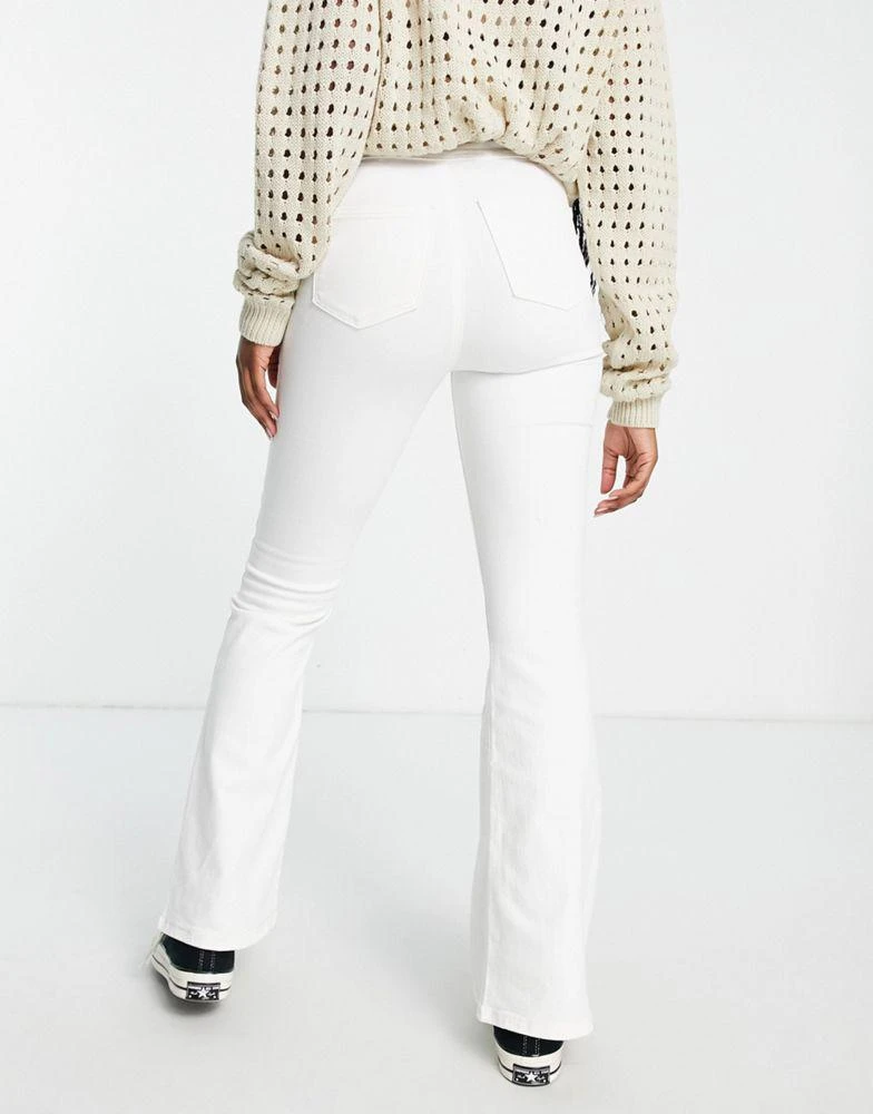 商品Topshop|Topshop Joni flare jeans in white,价格¥192,第3张图片详细描述