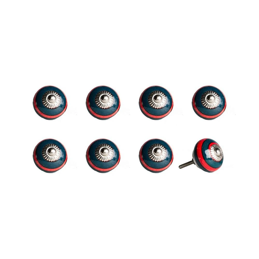 商品KNOB-IT|Handpainted Ceramic Knob Set of 8,价格¥313,第1张图片