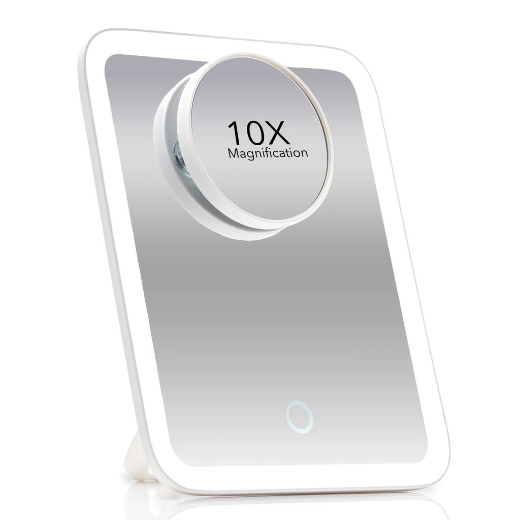 商品Fancii|Aura Go Tri-Color LED Lighted Travel Vanity Mirror (White),价格¥307,第1张图片
