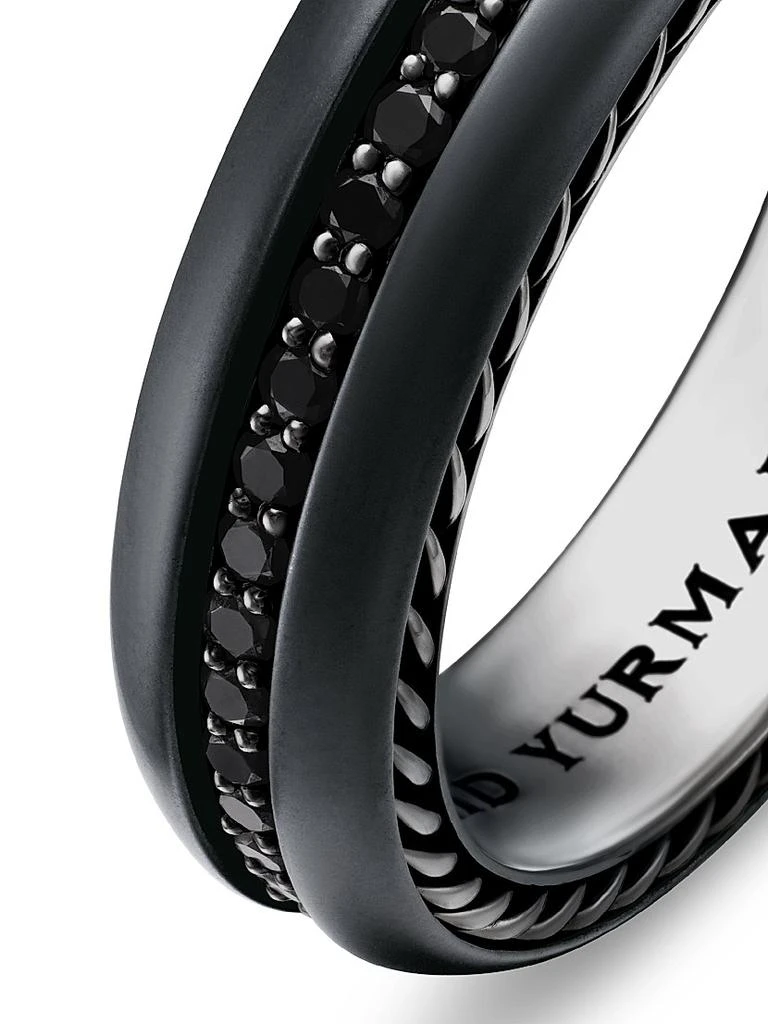 Streamline Band Ring in Black Titanium 商品