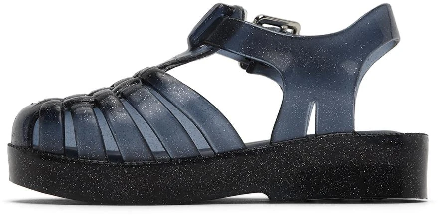 商品Mini Melissa|Baby Navy Glittered Possession Flats,价格¥134,第3张图片详细描述