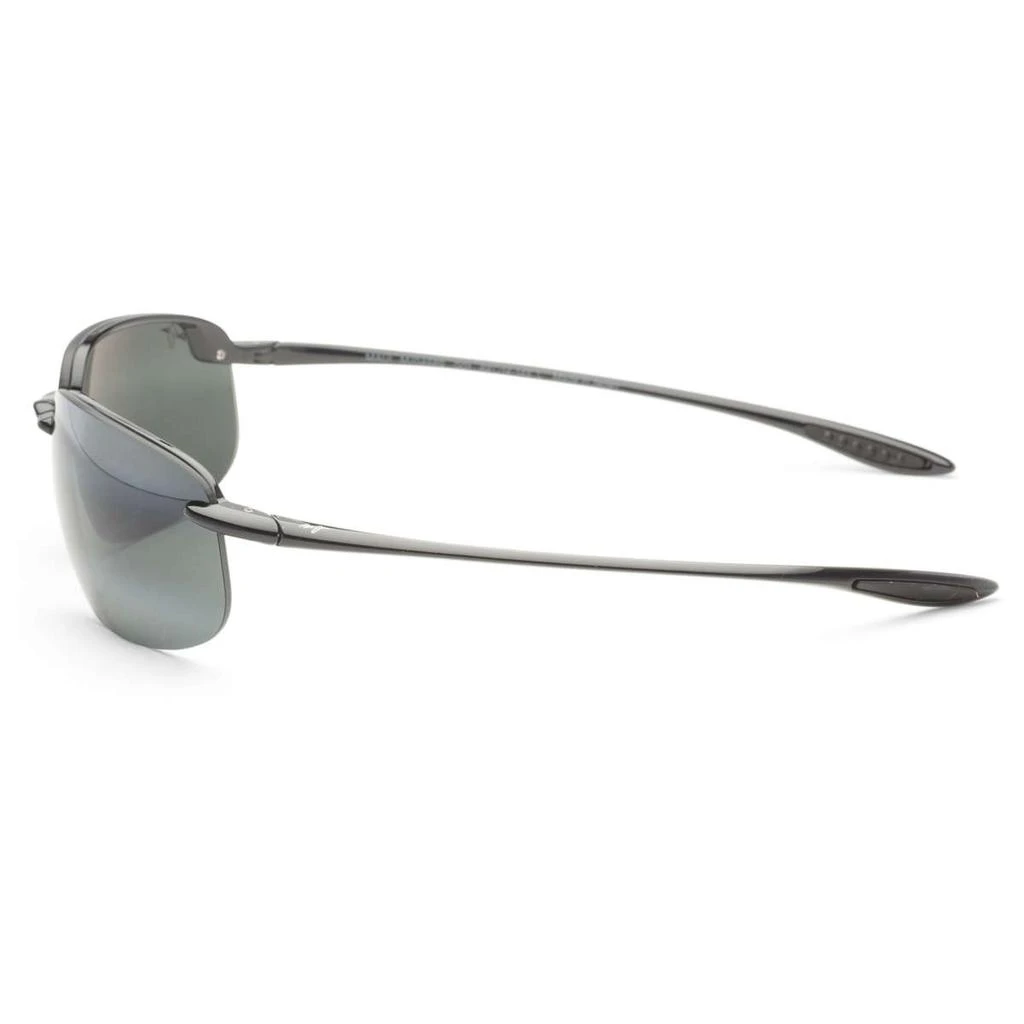 商品Maui Jim|Maui Jim Hookipa Xlarge Men's Black Polarized Sunglasses,价格¥973,第2张图片详细描述