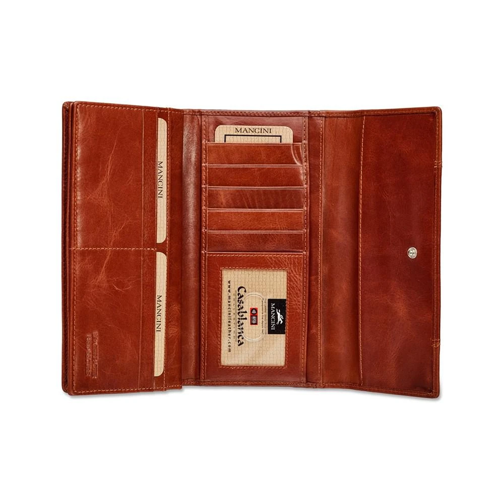 Casablanca Collection RFID Secure Ladies Trifold Wing Wallet 商品