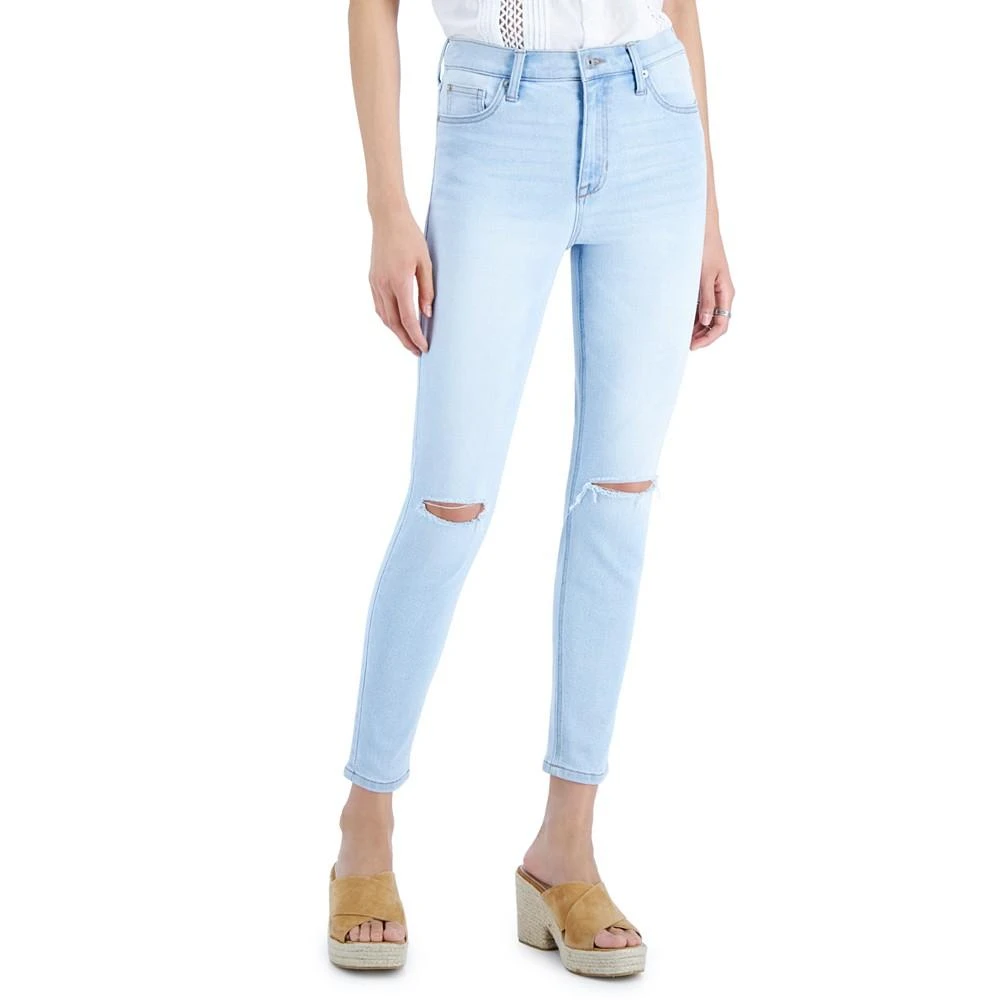 商品Celebrity Pink|Juniors' Ripped Skinny Ankle Jeans,价格¥113,第1张图片