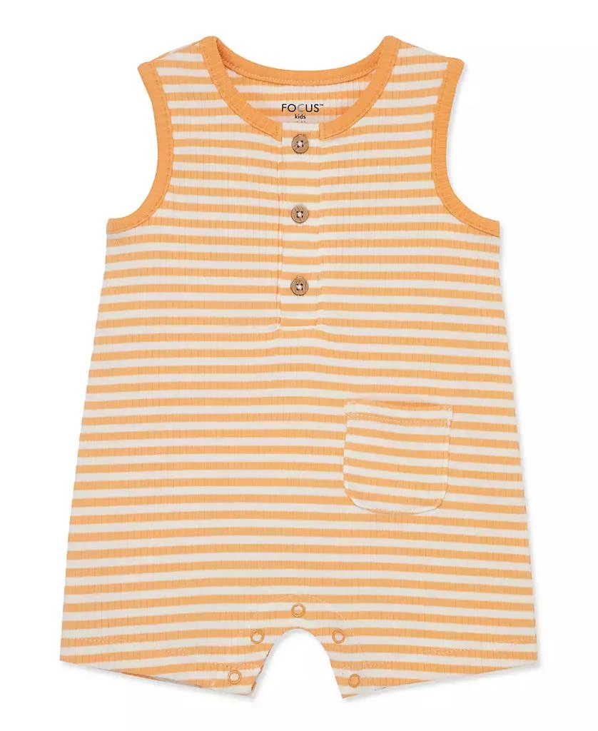 商品Focus Kids|Baby Boys and Baby Girls Ribbed Romper,价格¥54,第1张图片