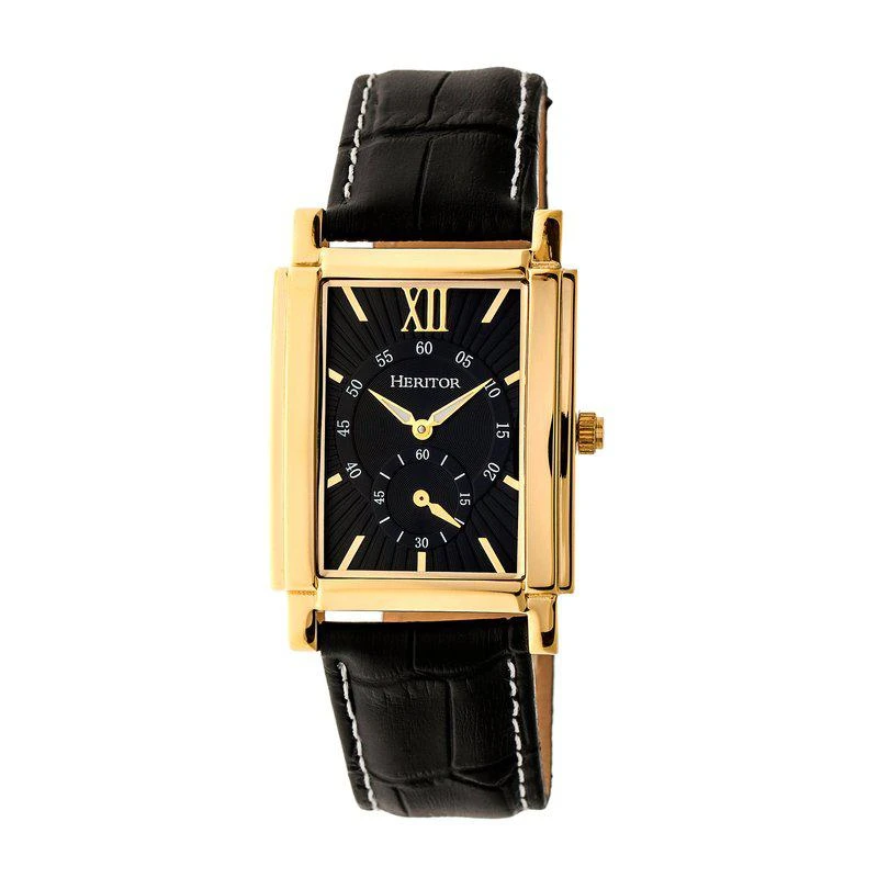 商品Heritor Watches|Heritor Automatic Frederick Leather-Band Watch,价格¥1503,第1张图片