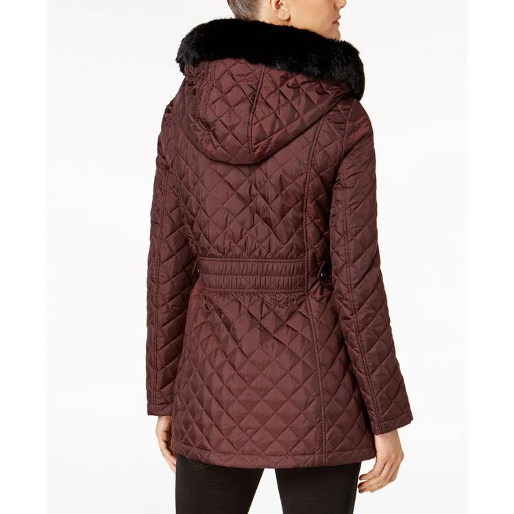 商品Calvin Klein|Faux-Fur-Hood Quilted Coat,价格¥898,第3张图片详细描述