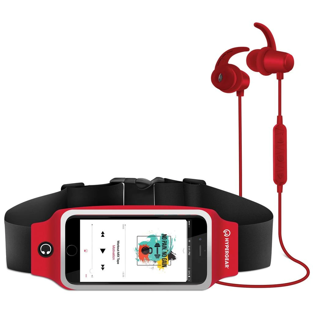 商品HyperGear|HyperGear ActiveGear Wireless Earphones + Sport Belt,价格¥283,第3张图片详细描述