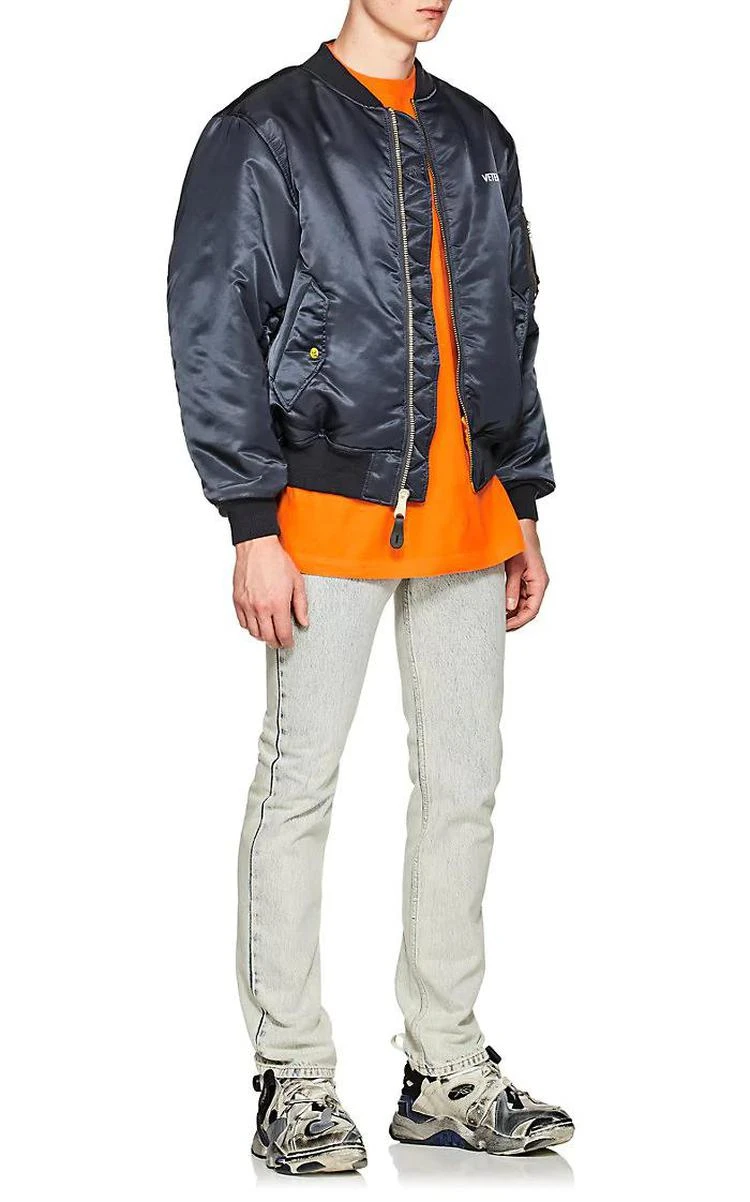 商品Vetements|Emoji-Accented Reversible Bomber Jacket,价格¥9631,第2张图片详细描述