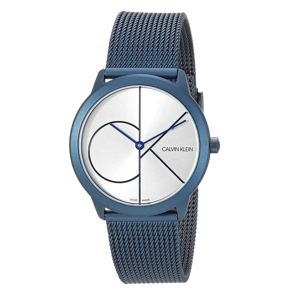 商品Calvin Klein|Calvin Klein Women's K3M52T56 Minimal 35mm Silver Dial Stainless Steel Watch,价格¥378,第1张图片