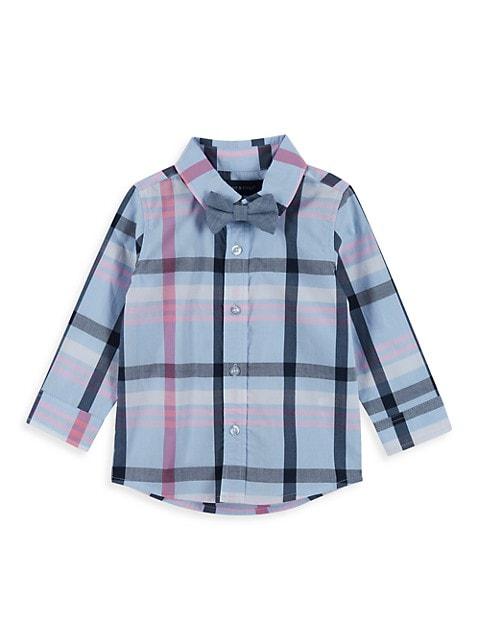 Little Boy's 3-Piece Plaid Shirt, Sweater Vest & Pants Set商品第3张图片规格展示