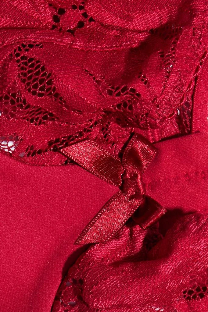 商品L'Agent by Agent Provocateur|Audrey stretch-lace and jersey underwired bra,价格¥508,第4张图片详细描述