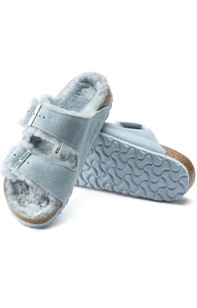 (1021418) Arizona Shearling Sandals - Light Blue商品第5张图片规格展示