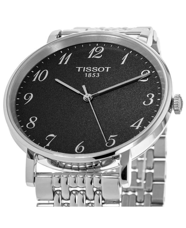 商品Tissot|Tissot T-Classic Everytime Black Dial Stainless Steel Men's Watch T109.410.11.072.00,价格¥808,第2张图片详细描述