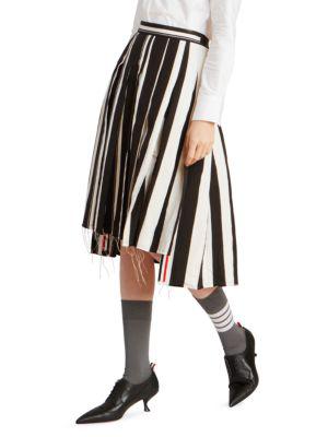 Drop-Back Pleated Skirt商品第3张图片规格展示