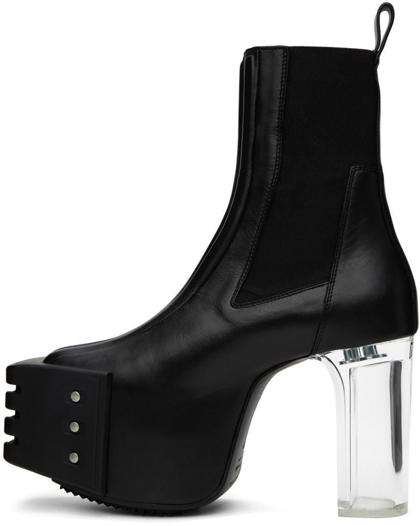 商品Rick Owens|Black Beatle Platform Boots,价格¥10568,第5张图片详细描述