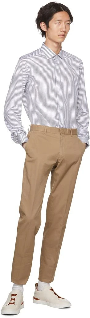 商品Zegna|White Striped Shirt,价格¥840,第4张图片详细描述