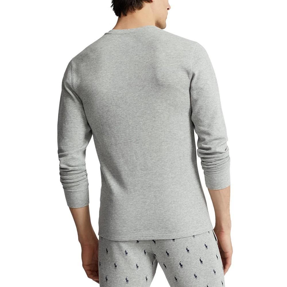 商品Ralph Lauren|Men's Bear Waffle-Knit Thermal Sleep Shirt,价格¥167,第2张图片详细描述