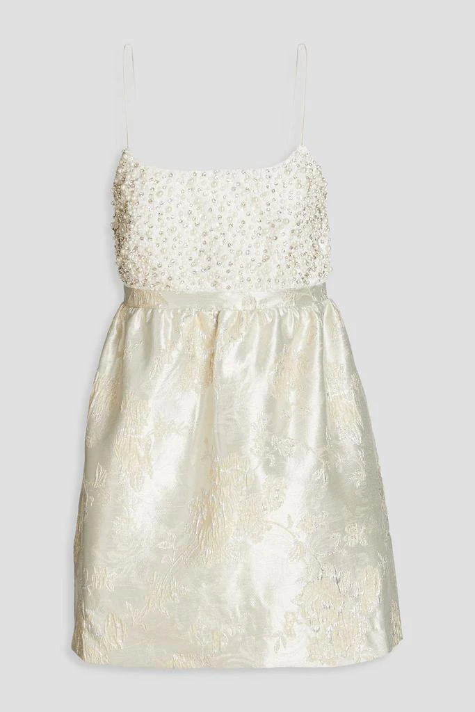 商品Alice + Olivia|Embellished brocade mini dress,价格¥2339,第1张图片