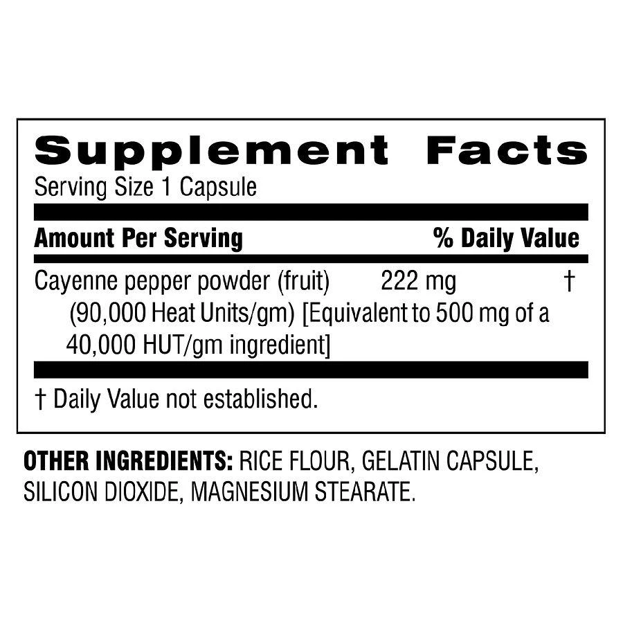 商品Botanic Choice|Cayenne 500mg,价格¥105,第2张图片详细描述