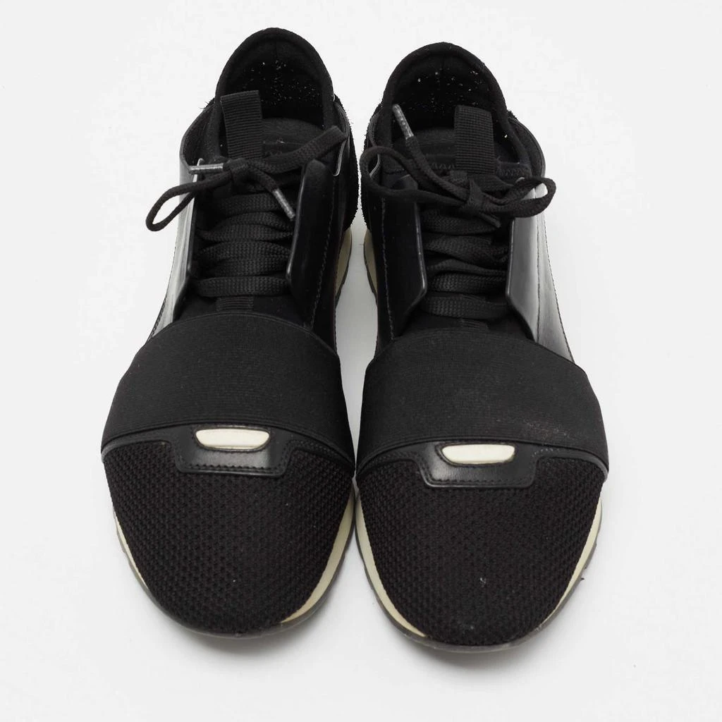 商品[二手商品] Balenciaga|Balenciaga Black Leather And Mesh Runner Sneakers Size 40,价格¥1433,第3张图片详细描述
