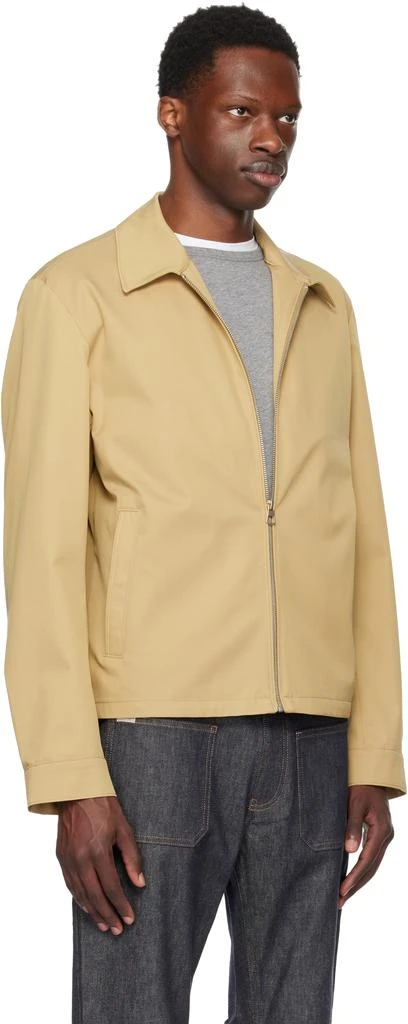 商品Hugo Boss|驼色 BECKHAM 联名拉链夹克,价格¥5286,第2张图片详细描述