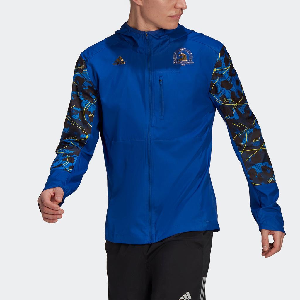 Men's adidas Boston Marathon Own the Run Reflective Wind Jacket商品第1张图片规格展示