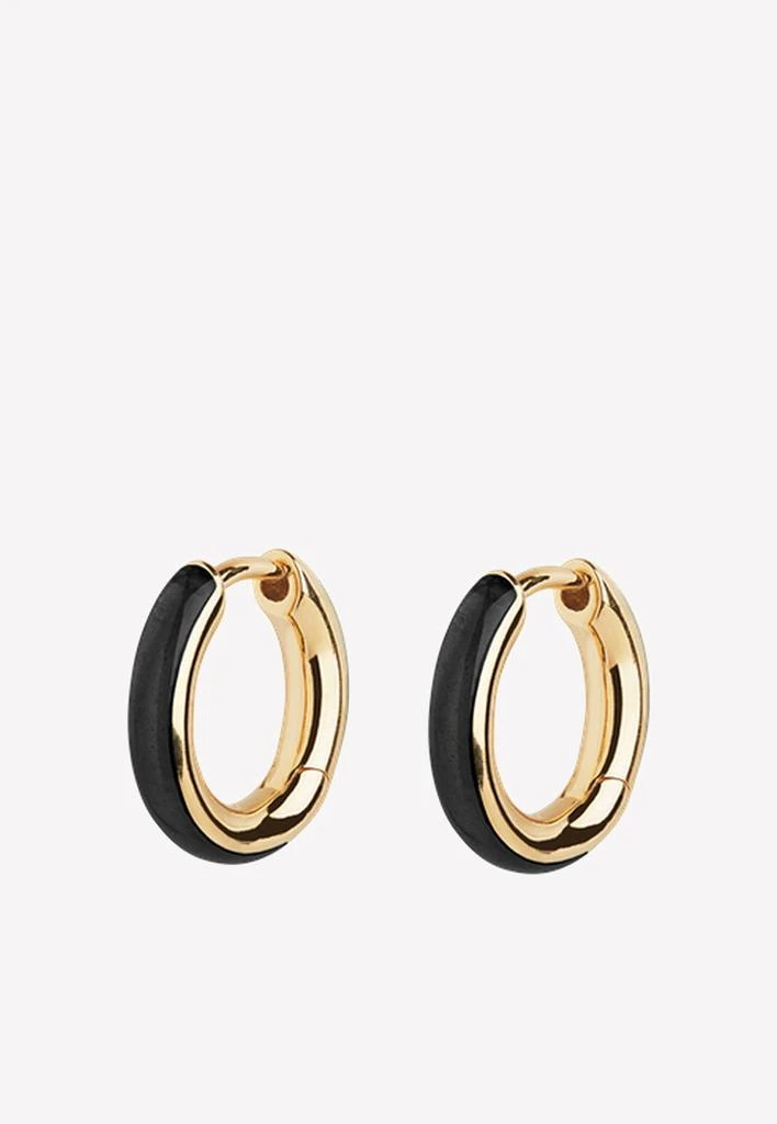 商品Maria Black|Kate Ebony Huggie Earrings,价格¥1191,第1张图片